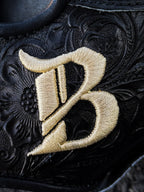 Bushido Pro Kip Stock Trainer Glove - Black Floral/Blonde