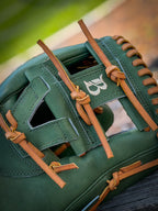 Bushido Japanese Kip Infield Glove - Army Green/Blonde